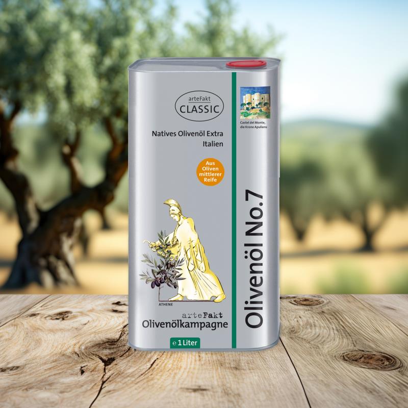 1 Liter Kanister Olivenöl No.7 fruchtig, kbA - 2024
