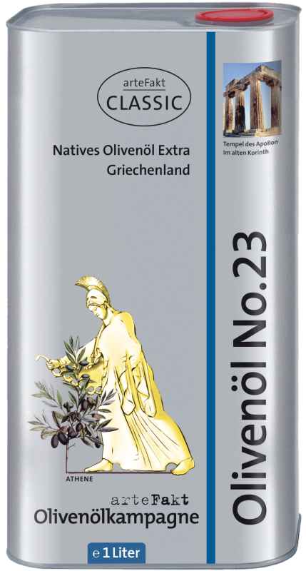 1 Liter Kanister Olivenöl No.23, kbA - 2023