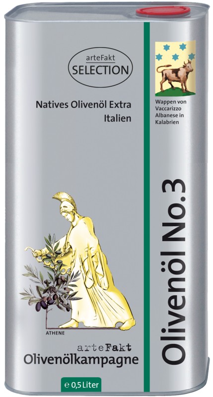 0,5 Liter Kanister Olivenöl No.3, kbA - 2024