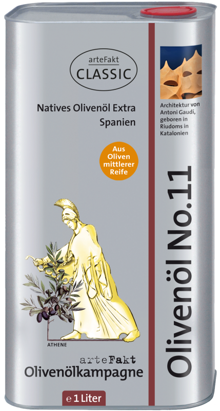 1 Liter Kanister Olivenöl No.11 fruchtig, kbA - 2024