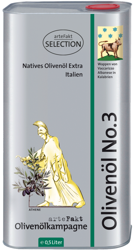 0,5 Liter Kanister Olivenöl No.3, kbA - 2024