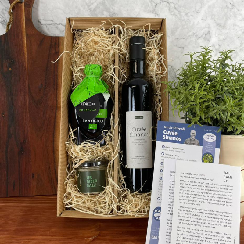 Set: Salatveredler mit Cuvée Sinanos