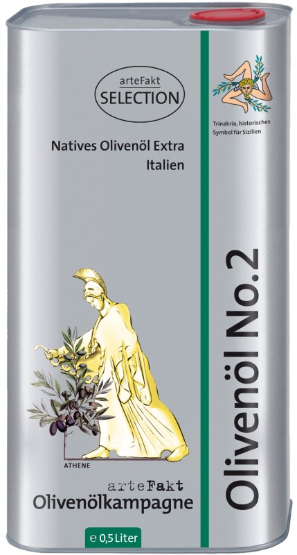 0,5 Liter Kanister Olivenöl No.2, kbA - 2024