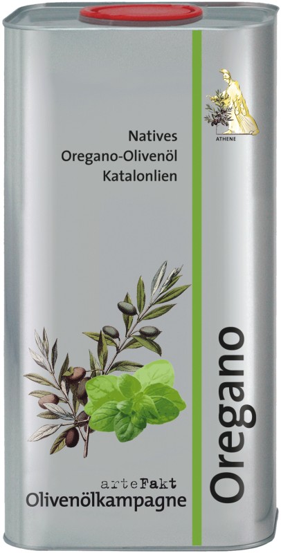 Natives Oregano-Olivenöl, 0,25 Liter Kanister, kbA - 2023