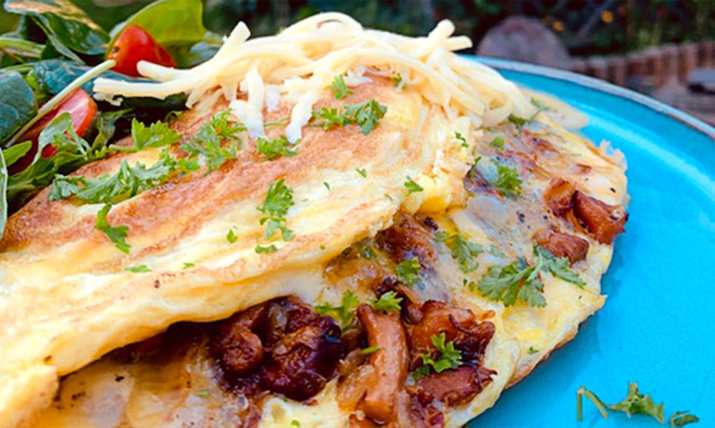 Omelette mit Pfifferlingen – arteFakt Olivenölkampagne