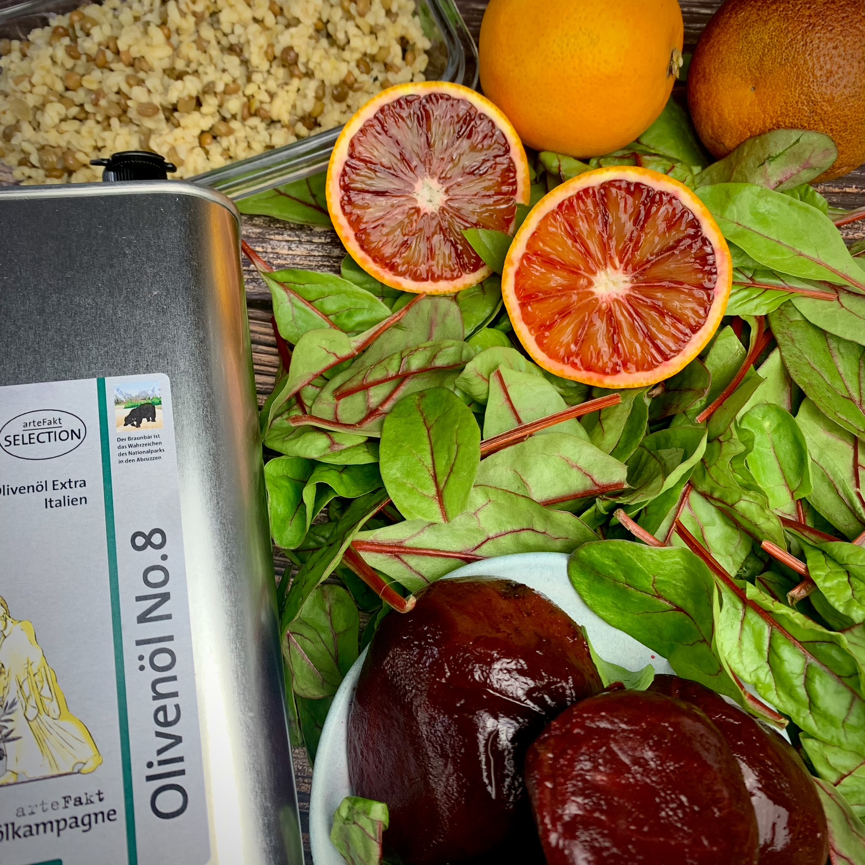 Rote-Beete-Mangold-Salat mit Blutorangen und Olivenöl No.8 – arteFakt ... Rote-Beete-Mangold-Salat mit Blutorangen und Olivenöl No.8 – arteFakt ...