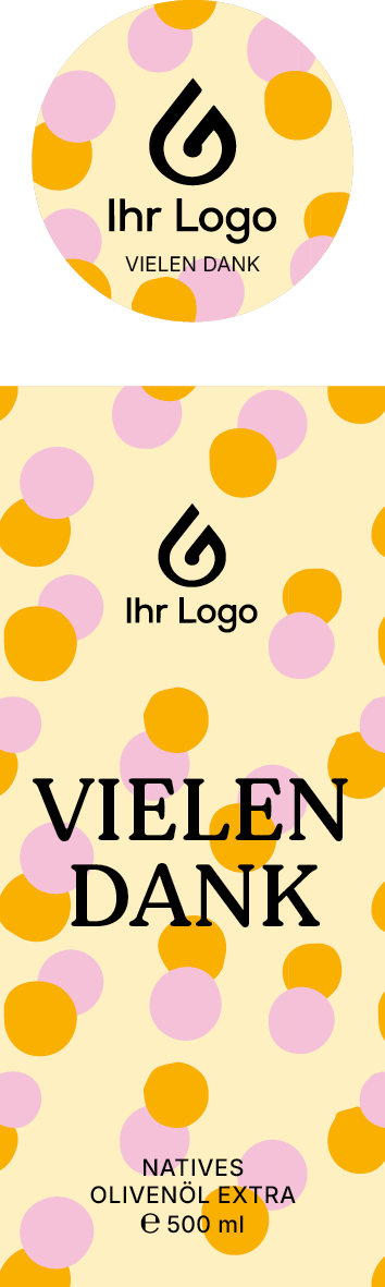 Designvorschlag 4 – Dankeschön und lebendig