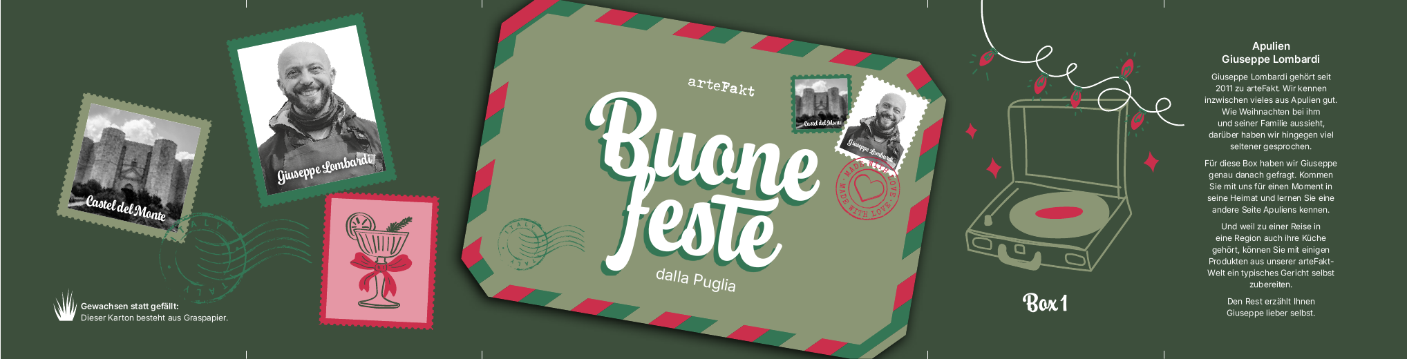 Banderole der Adventsbox Apulien