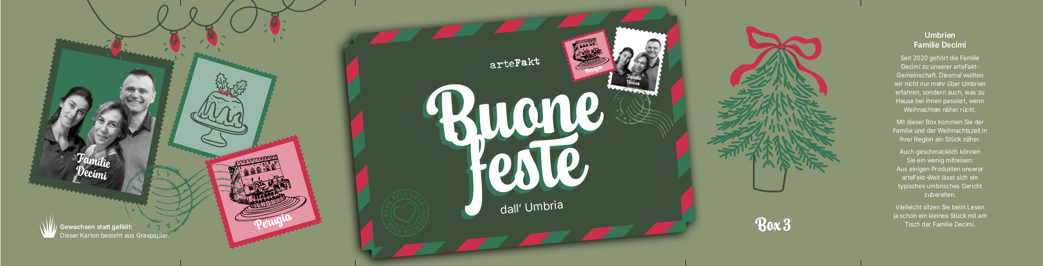 Banderole der Adventsbox Umbrien