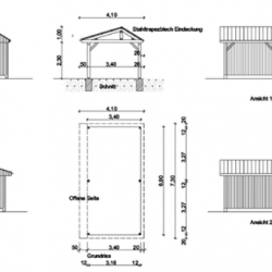 Bau des Unterstandes